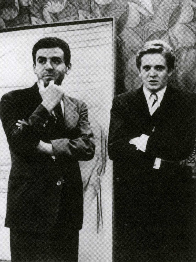 Antonio Recalcati con Tano Festa al premio Apollinaire, Venezia 1963